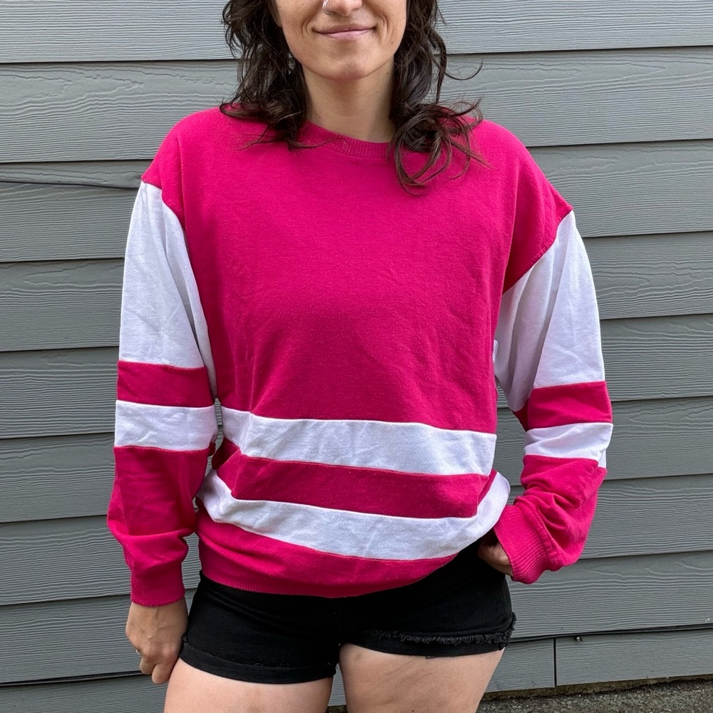 Pink & White Honors 90s Shirt